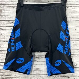 Sponeed Men's Cycling Shorts Padded Blue Black Size XL NWT